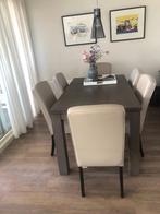 Eettafel plus 6 stoelen, Ophalen, Eiken, klassiek, Eikenhout, 50 tot 100 cm