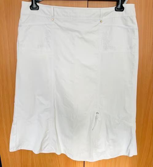 Gerry Weber witte rok maat 46[DM], Kleding | Dames, Rokken, Zo goed als nieuw, Maat 46/48 (XL) of groter, Wit, Onder de knie, Ophalen of Verzenden