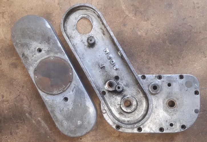 Sunbeam magneet kettingkast 1917 timing chain case, Motoren, Onderdelen | Oldtimers, Gebruikt, Ophalen of Verzenden