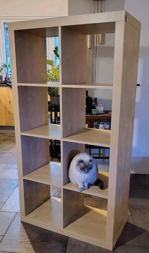 Ikea kast Kallax 2x4, 8 vakken., Huis en Inrichting, Kasten | Wandmeubels, Zo goed als nieuw, Minder dan 100 cm, Minder dan 150 cm