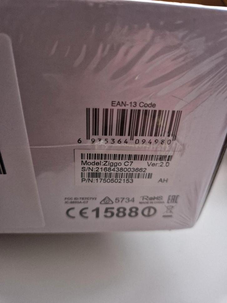 Ziggo c7 wifi punt aka TP-Link Archer C7 wifi-router, Computers en Software, WiFi-versterkers, Nieuw, Ophalen of Verzenden