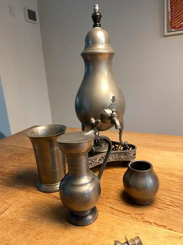 Tinnen Voorwerpen uit Erfenis in één koop of per stuk notk beschikbaar voor biedingen