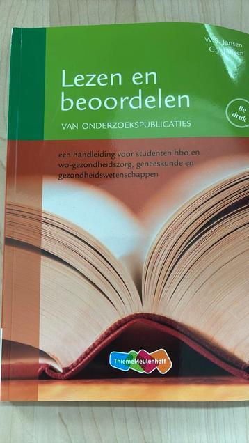W.S. Jansen - Lezen en beoordelen van onderzoekspublicaties beschikbaar voor biedingen