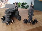 Schleich apenrots met chimpansees, Ophalen of Verzenden, Zo goed als nieuw, Paard, Beeldje of Figuurtje