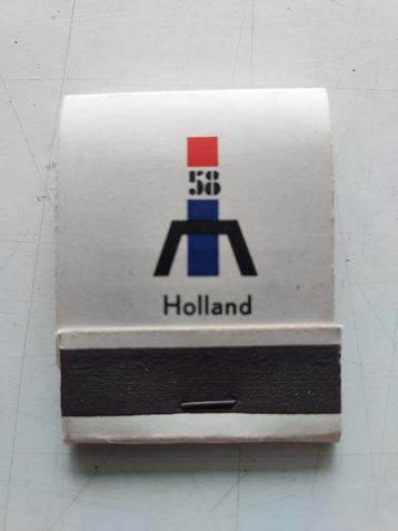 compleet lucifersboekje Nederlands Paviljoen expo 1958 beschikbaar voor biedingen
