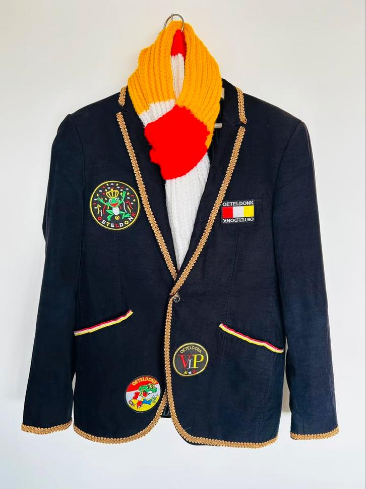 Luxe fluwelen Oeteldonk herenjas, Kleding | Dames, Carnavalskleding en Feestkleding, Zo goed als nieuw, Kleding, Carnaval, Maat 42/44 (L)