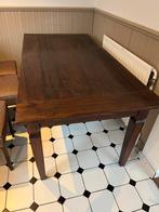 Teakhouten tafel 180x90cm, Ophalen, Gebruikt, Teakhout, 50 tot 100 cm