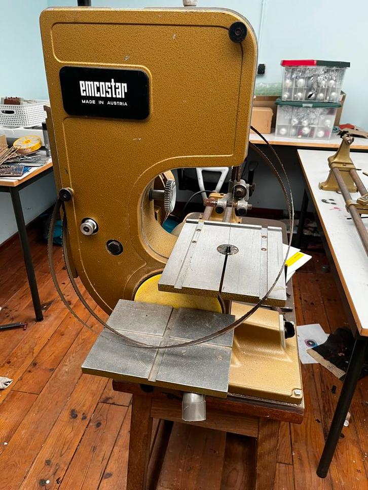 Emcostar Lintzaag Bandschuurmachine draaibank, Doe-het-zelf en Verbouw, Gereedschap | Zaagmachines, Gebruikt, Lintzaag, Minder dan 600 watt