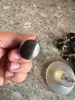 8 Kastknoppen - Metaal/hout - 2,5cm, Ophalen, Gebruikt, Metaal, Overige typen