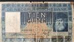 10 Gulden Biljet 1938 - Gebruikt, Ophalen of Verzenden, 10 gulden, Los biljet