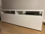 Tv-meubel Ikea Besta wit/Selsviken hoogglans/wit, Huis en Inrichting, Kasten | Televisiemeubels, Ophalen, Gebruikt, 25 tot 50 cm