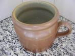 Bruine oude pot vetpot met oor, Antiek en Kunst, Antiek | Keramiek en Aardewerk, Ophalen of Verzenden