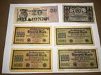 Duitse Reichsmarken - Diverse Jaartallen en hoeveelheden, Ophalen of Verzenden, Buitenland, Bankbiljetten
