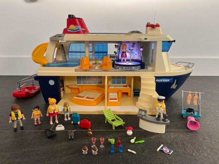 Playmobil cruiseschip 6978 met podium 6983, Kinderen en Baby's, Speelgoed | Playmobil, Gebruikt, Complete set, Ophalen