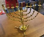 Grote messing Menorah, Ophalen of Verzenden, Koper of Brons