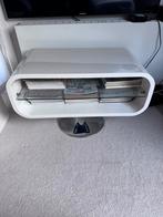 Wit design tv-meubel met glazen plank – modern, Ophalen