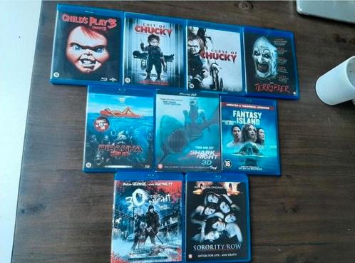 Horror blu-rays Chucky, Terrifier, Piranha, Shark Night enz, Cd's en Dvd's, Blu-ray, Zo goed als nieuw, Horror, 3D, Ophalen of Verzenden