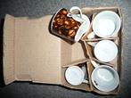 Espresso set, 6 kopjes met schotel en rekje, Nieuw