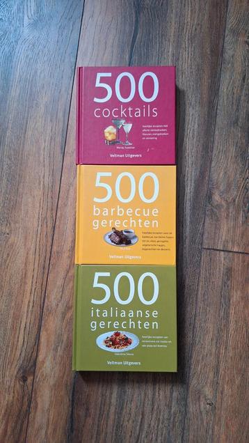 3 Kookboeken: Cocktails, BBQ & Italiaans - Veltman Uitgevers beschikbaar voor biedingen
