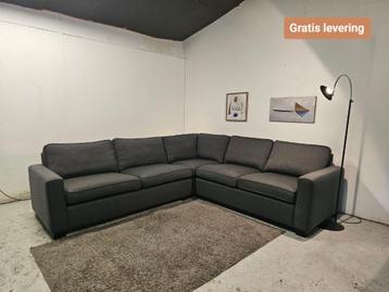 Prachtige grijze hoekbank -GRATIS LEVERING- beschikbaar voor biedingen