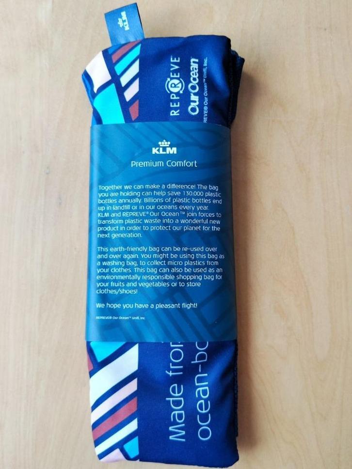 1 Sustainable Amenity kit, Premium Comfort Class.   KLM, Verzamelen, Luchtvaart en Vliegtuigspotten, Nieuw, Overige typen, Ophalen of Verzenden