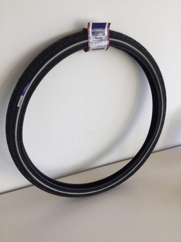 CORDO BASIC BUITENBANDEN 47-509 (24X1.75) zwart NIEUW, Fietsen en Brommers, Fietsaccessoires | Overige Fietsaccessoires, Nieuw