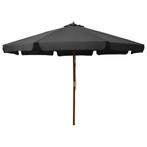 Parasol met houten paal 330 cm antraciet gratis bezorgd, Ophalen of Verzenden