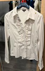 Witte roesel blouse given, Ophalen of Verzenden, Zo goed als nieuw, Maat 38/40 (M), Wit
