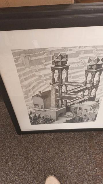 M.C.  Escher Artprints - 3 stuks ingelijsd beschikbaar voor biedingen