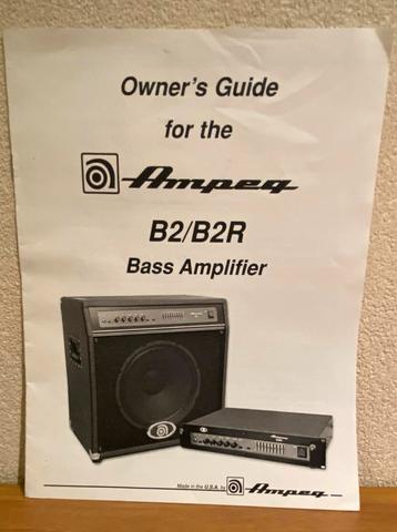 Ampeg B2/B2R Basversterker Manual Handleiding beschikbaar voor biedingen