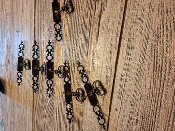 Antieke deur of kastbeslag. 6 stuks  beschikbaar voor biedingen