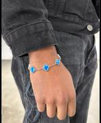 New klaver armband zilver frame Van Cleef style unisex, Overige materialen, Nieuw, Ophalen of Verzenden, Zilver