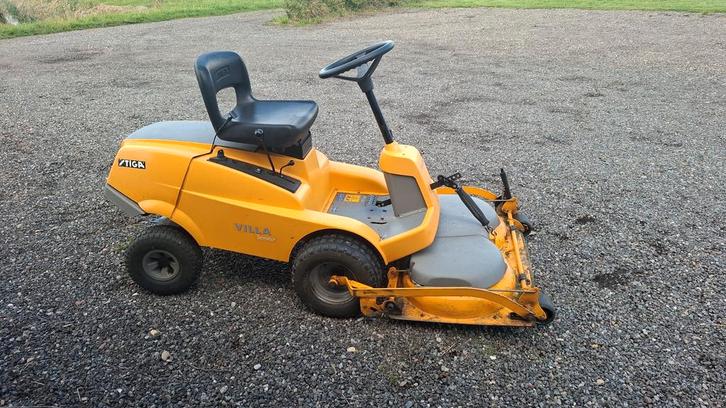 Stiga Villa Zitmaaier - Goed Onderhouden, Tuin en Terras, Zitmaaiers, Gebruikt, 90 tot 120 cm, Elektrische starter, Mulchfunctie