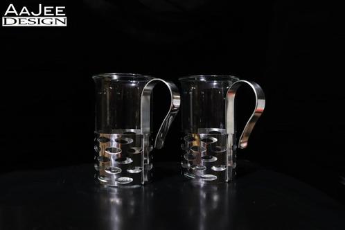 WMF Theeglazen in Houder – Matteo Thun - King Memphis Serie, Verzamelen, Glas en Borrelglaasjes, Zo goed als nieuw, Overige typen
