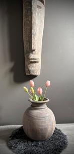 Houten kruik - vaas, Ophalen, Zo goed als nieuw