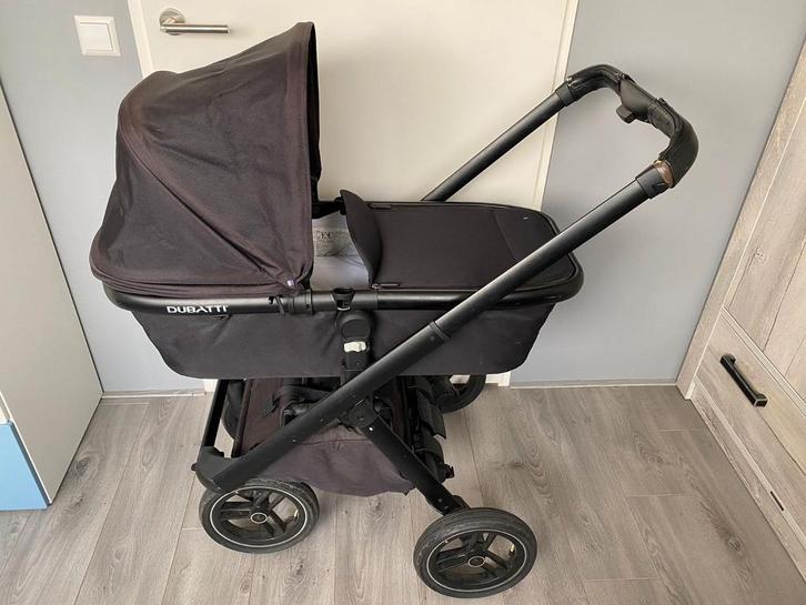 Dubatti One E5 Kinderwagen 2-in-1 - Black/Dark Brown - Black, Kinderen en Baby's, Kinderwagens en Combinaties, Gebruikt, Overige merken