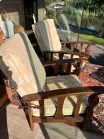 2 Rookstoelen Te Koop, Huis en Inrichting, Stoelen, Gebruikt, Twee, Bruin, Ophalen of Verzenden