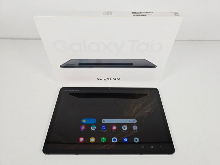 Samsung Galaxy Tab S8 5G – 128GB – Graphite – In doos, Computers en Software, Android Tablets, Gebruikt, Wi-Fi en Mobiel internet