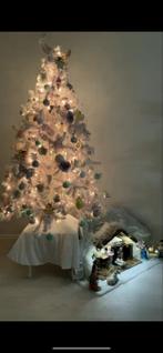 Witte kerstboom met verlichting, Ophalen