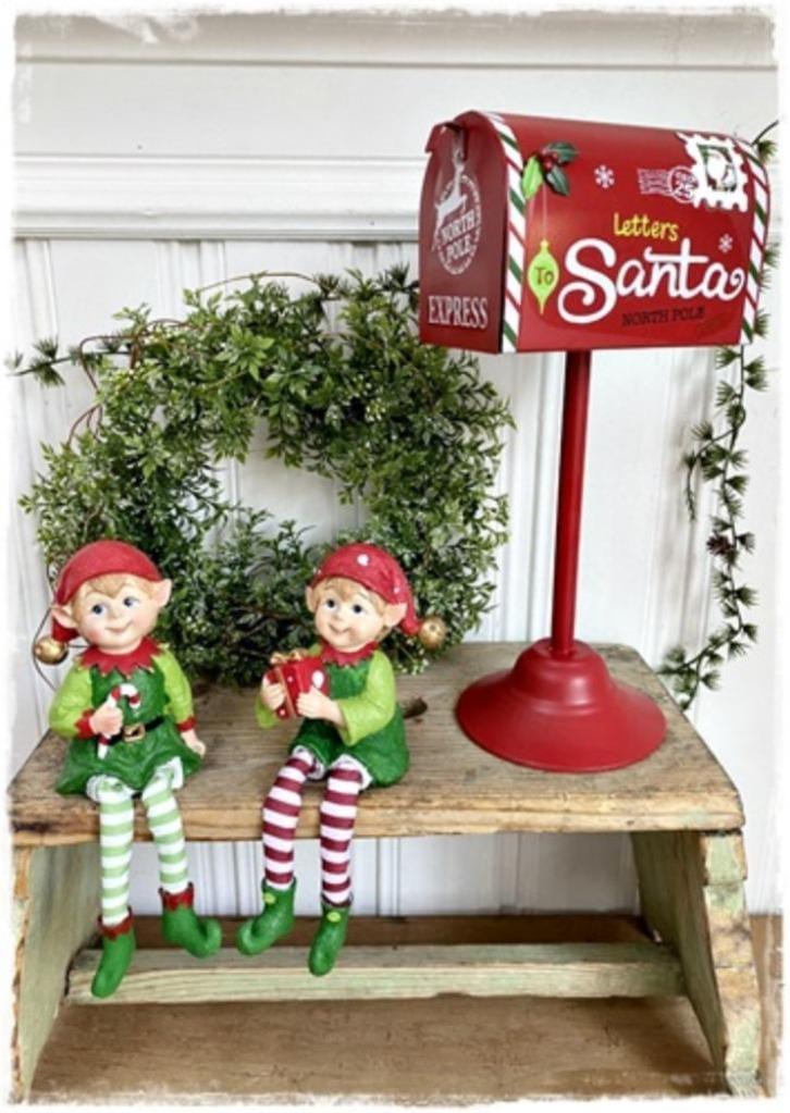 Gezellige brievenbus , Letters to Santa, 32 cm. hoog, Diversen, Kerst, Nieuw, Ophalen of Verzenden