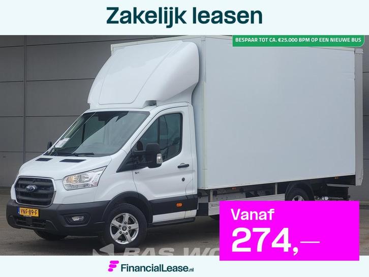 Ford Transit 130pk Bakwagen Laadklep Zijdeur Airco Cruise Ca, Auto's, Bestelauto's, Bedrijf, Lease, Financial lease, Achteruitrijcamera