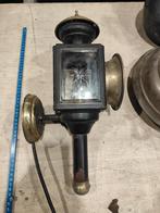 Oude koetslamp omgebouwd tot wandlamp, Antiek en Kunst, Ophalen of Verzenden