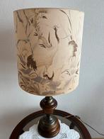 Mooie tafel lamp met houten voet, Zo goed als nieuw, Hout, Ophalen, 75 cm of meer