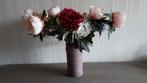 Gekleurde kunstbloemen met vaas, Ophalen, Zo goed als nieuw, Binnen