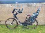 Gazelle Bloom moederfiets met 2 fietszitjes, Fietsen en Brommers, Ophalen, 2 zitjes, Zo goed als nieuw, Dubbele standaard