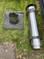 Compleet rookgaskanaal (dubbelwandig) diameter 20 cm, Ophalen, 20 tot 40 mm, Zo goed als nieuw, Rvs
