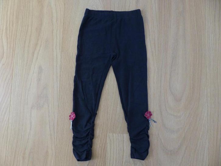 Donker blauwe legging met bloemetje maat 110/116 Terstal, Kinderen en Baby's, Kinderkleding | Maat 110, Zo goed als nieuw, Meisje