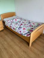 Bedden 1 persoons met 1 nachtkastje, Huis en Inrichting, Ophalen, Gebruikt, 90 cm, Eenpersoons