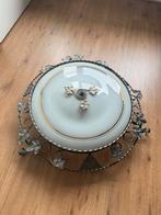 Plafondlamp brocantie vintage antiek, Huis en Inrichting, Ophalen of Verzenden, Nieuw, Glas, Vintagr