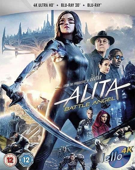 Blu-ray 4K 3D: Alita: Battle Angel (2019) 3disc KCiSC UK OS, Ophalen of Verzenden, Zo goed als nieuw, Actie